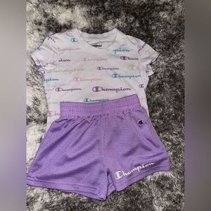 Champions 2-piece set. Girls size 4.